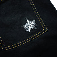 Logo Denim Shorts - Black