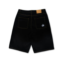 Logo Denim Shorts - Black