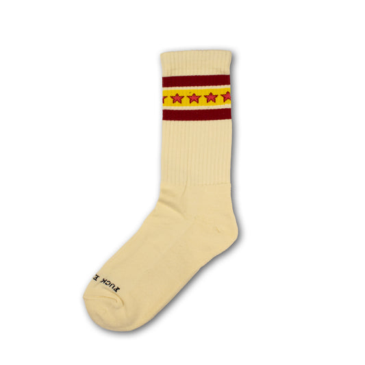 Stripe Socks - Burgundy
