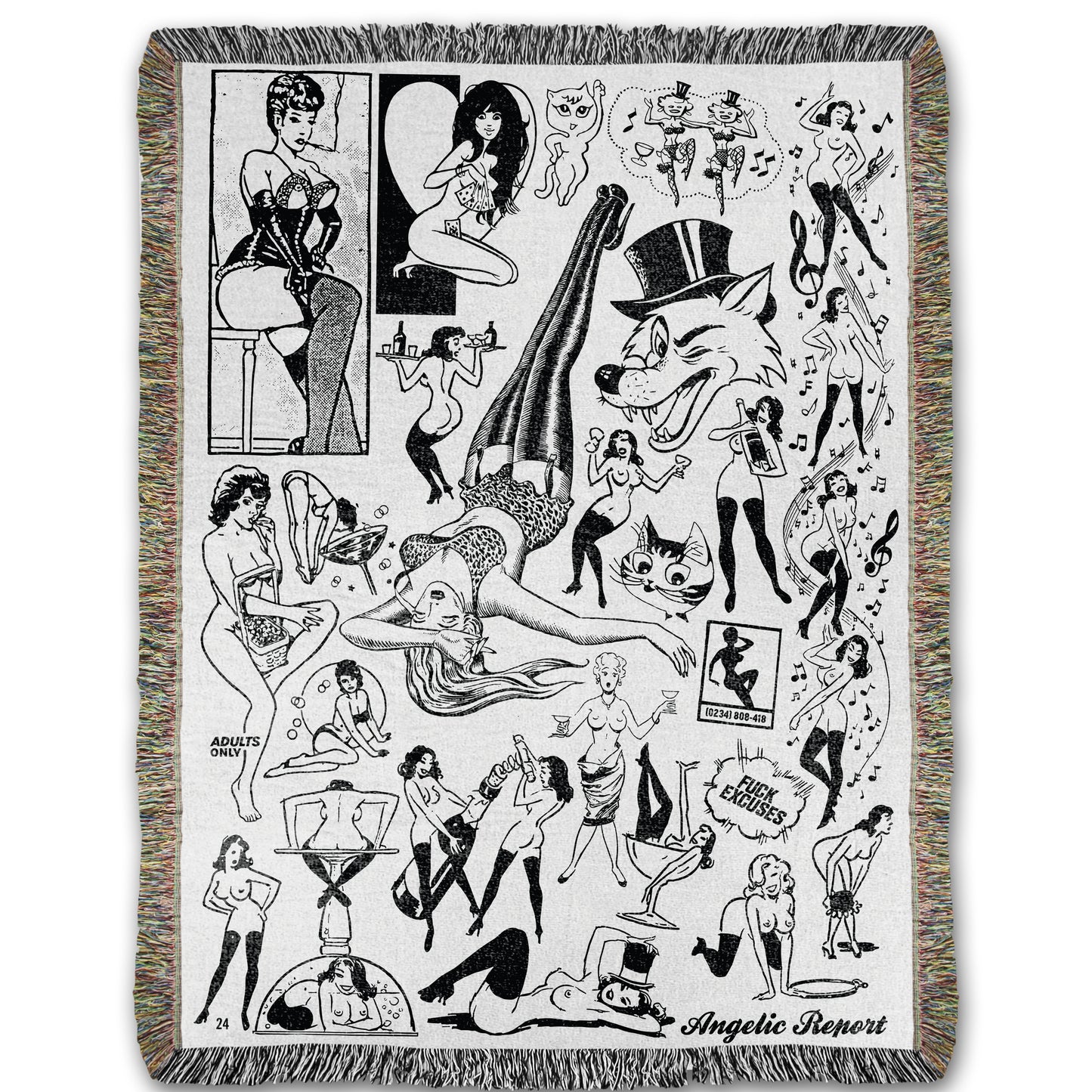 Pleasures Throw Blanket